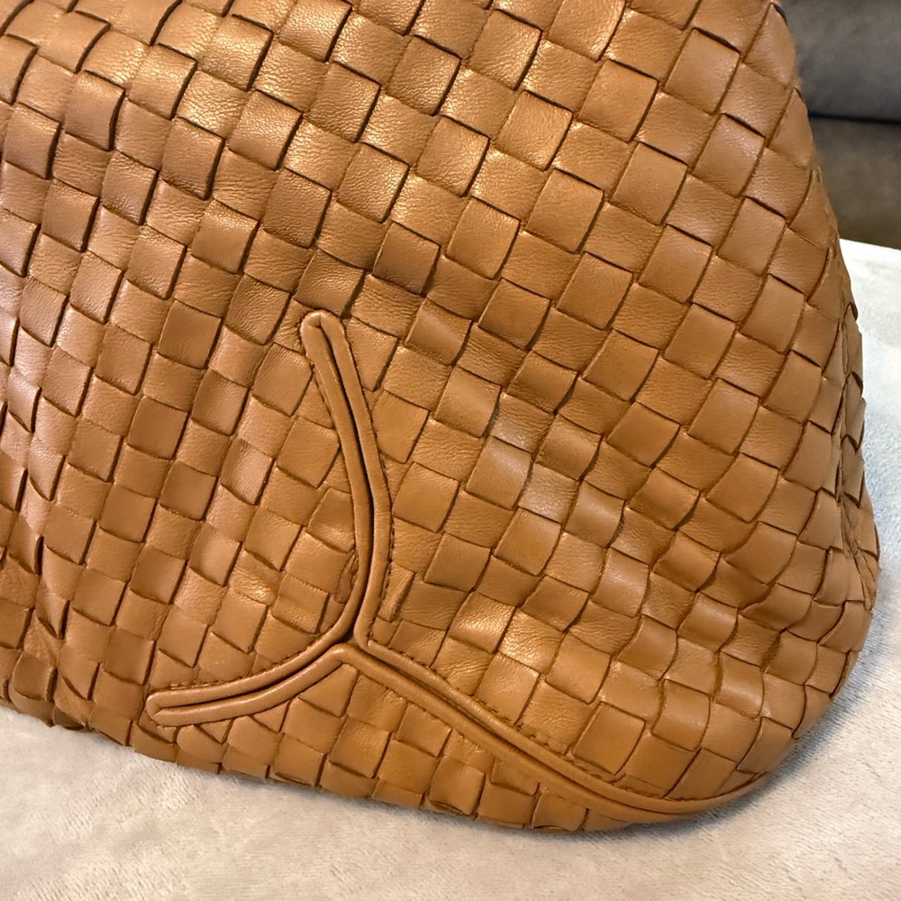 Bottega Venetta Intrecciato Shoulder Hobo Bag Brown - Picture 7 of 9